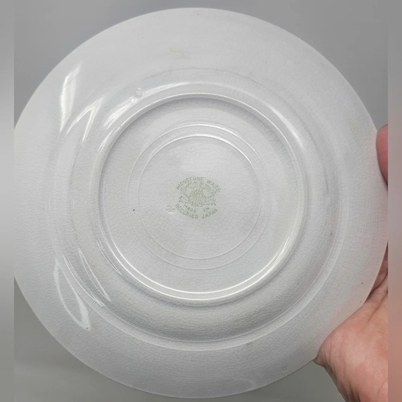 Vintage Occupied Japan Ironstone Ware Blue Willow 6.5” Desert Plate - Picture 5 of 7